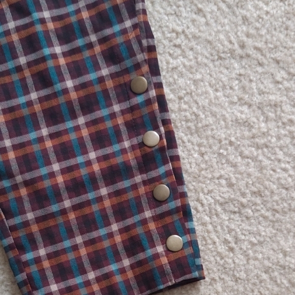 CATO brown plaid slim leg pants - Picture 4 of 5